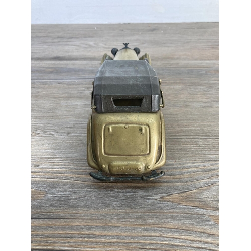 158 - A FAL 1939 Rolls Royce Phantom III brass model vehicle - approx. 6cm high x 7cm wide x 19cm deep