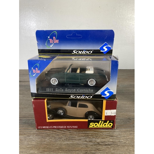 160 - Eight boxed Solido Rolls Royce diecast model vehicles