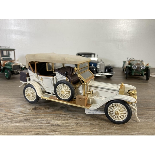 162 - Five Franklin Mint Rolls Royce precision models