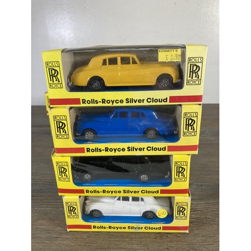 164 - Nine boxed Rolls Royce diecast model vehicles, seven H. Seener Ltd. and two Budgie