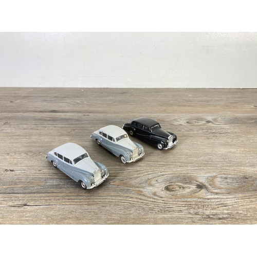 167 - Seven Dinky Rolls Royce diecast model vehicles to include boxed no. 198 Phantom V etc.