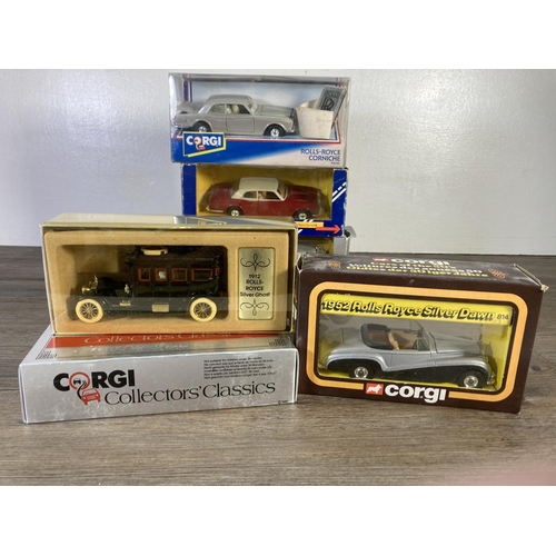 168 - Eight Corgi diecast model vehicles to include no. 98670 Morris Minor traveller, Drive Time Collector... 