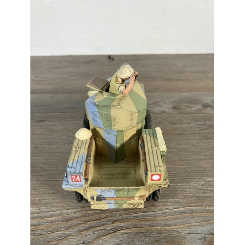 173 - A King & Country's Desert Rolls Royce armoured car model vehicle - approx. 12cm high x 7cm wide x 18... 