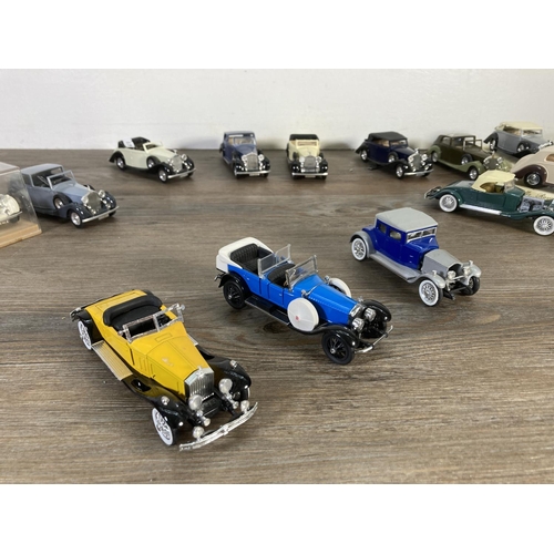 177 - A collection of mostly Solido Rolls Royce diecast model vehicles to include coupe, cabriolet, Phanto... 