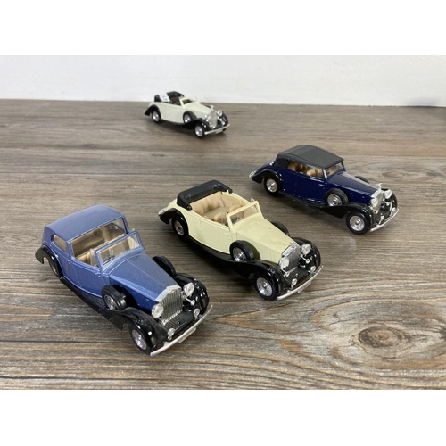 177 - A collection of mostly Solido Rolls Royce diecast model vehicles to include coupe, cabriolet, Phanto... 