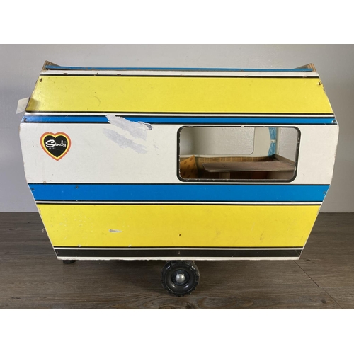 182 - A 1970s Pedigree Toys Sindy caravan - approx. 38cm high x 25cm wide x 48cm deep