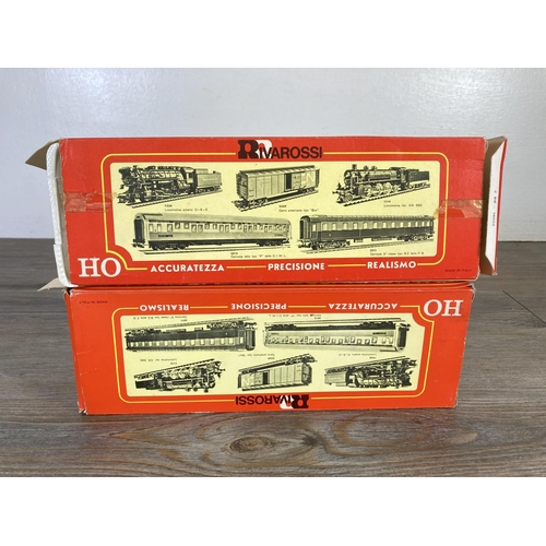 194 - Two boxed Rivarossi HO gauge Virginia & Truckee locomotives and tenders, one 1207 and one 1212