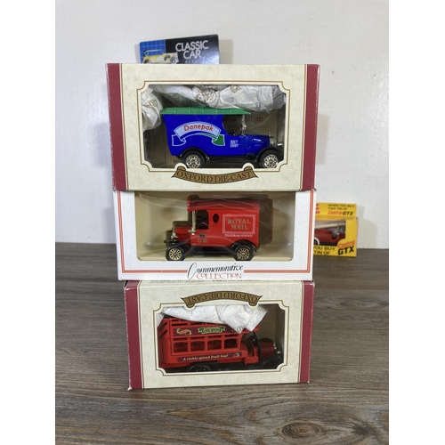 210 - A collection of assorted boxed diecast model vehicles to include Oxford Diecast, Classic Car Model C... 