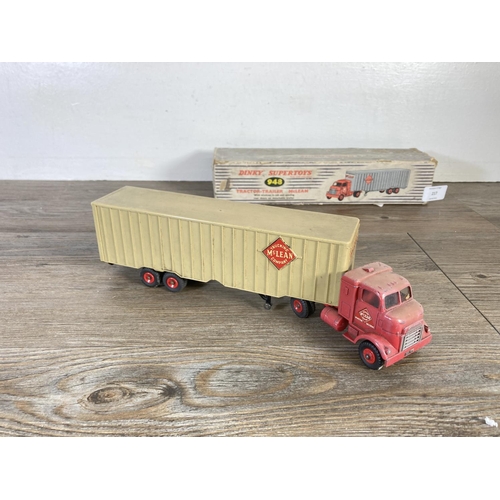 217 - A boxed Dinky Supertoys no. 948 McLean tractor trailer