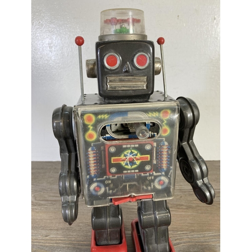 220 - A Japanese tin plate battery operated robot - approx. 29cm high