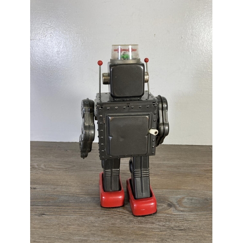 220 - A Japanese tin plate battery operated robot - approx. 29cm high