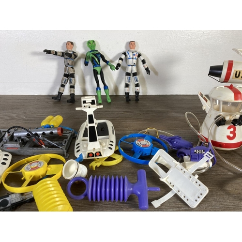 226 - A collection of vintage Mattel Man in Space figurines and accessories to include Major Matt Mason, C... 