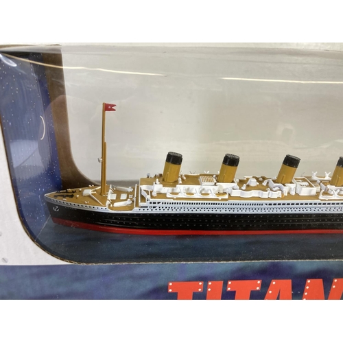 236 - A boxed 1998 Claytown Collection Inc. 1/1136 scale diecast model of Titanic ship