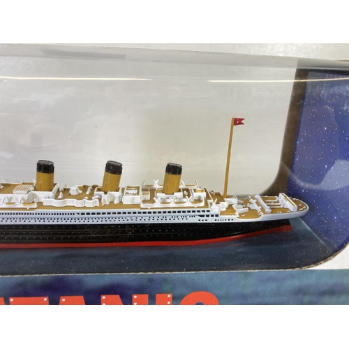 236 - A boxed 1998 Claytown Collection Inc. 1/1136 scale diecast model of Titanic ship