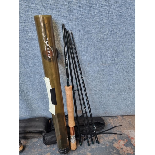 673 - Three fly fishing rods, TriForce-Z 9'6