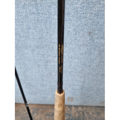 675 - Two cased AirFlo Delta Classic 10' fly fishing rods, one  three piece and one two piece