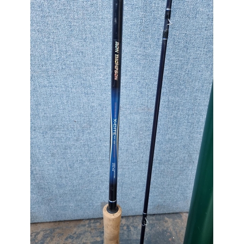 677 - Three cased two piece fly fishing rods, one Ron Thompson X-Cite Fly 10'6