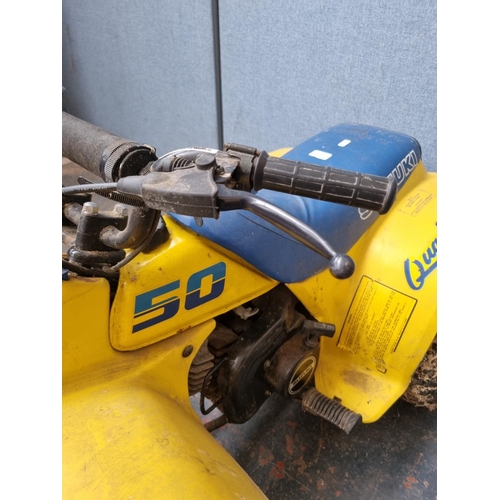 687 - A Suzuki 50cc quad bike