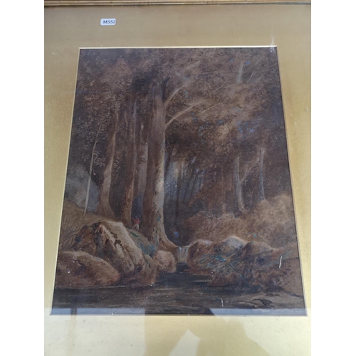 489 - Two late 19th/early 20th century gilt framed watercolours