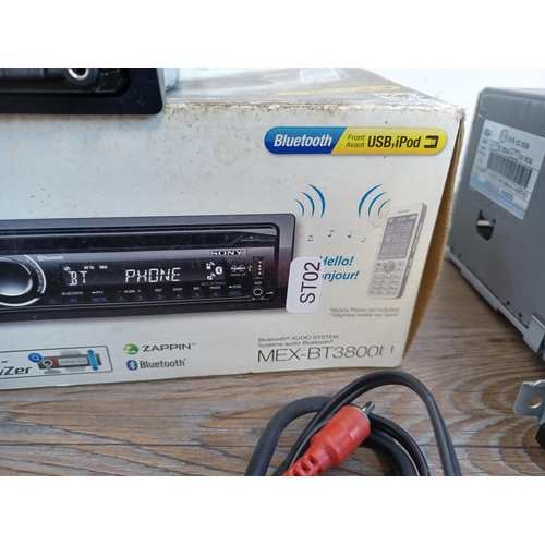 550 - Two car stereos, one boxed Sony MEX-BT3800U Bluetooth and one Ford Audio Systems