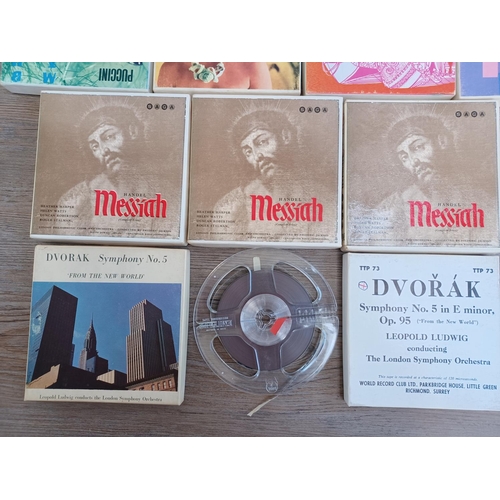 553 - A collection of mostly classical reel-to-reel tapes