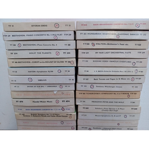 553 - A collection of mostly classical reel-to-reel tapes