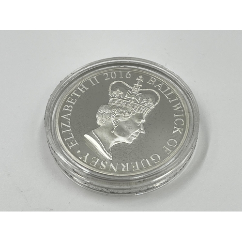 1235 - A boxed Queen Elizabeth II 90th Birthday 925 silver £5 proof coin, limited edition no. 440/2500 with... 