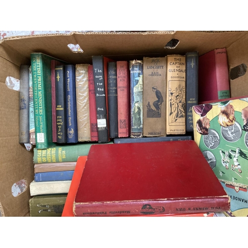 788 - Two boxes containing a large quantity of antique and vintage books to include Billy Bunter's Own, Th... 