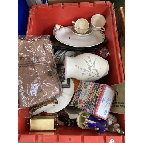 792 - Seven boxes containing a large quantity of house clearance items to include ceramics, glassware, WM.... 