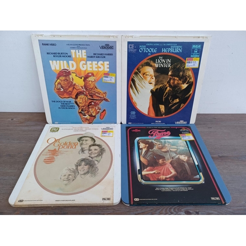 596 - Ten videodiscs to include The Deep, Eyes of Laura Mars, Fame, The Wild Geese, Shamus, Elvis in Blue ... 