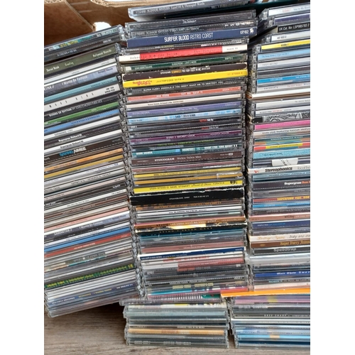 611 - Two boxes containing a large collection of CD singles to include Levellers, Longpigs, Sting, Supergr... 