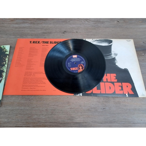 613 - Three Marc Bolan and T.Rex vinyl records, one Zinc Alloy And The Hidden Riders Of Tomorrow LP (BLNA7... 