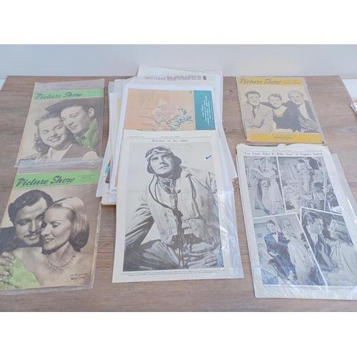 631 - A collection of film related items and publications to include Film Weekly April 10th 1937, Picture ... 