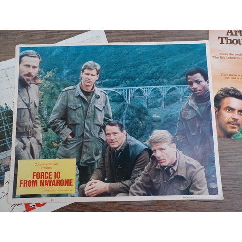 636 - A collection of lobby cards to include Force 10 From Navarone, The Great Escape, Apocalypse Now etc.