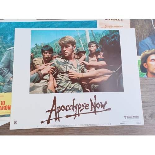 636 - A collection of lobby cards to include Force 10 From Navarone, The Great Escape, Apocalypse Now etc.