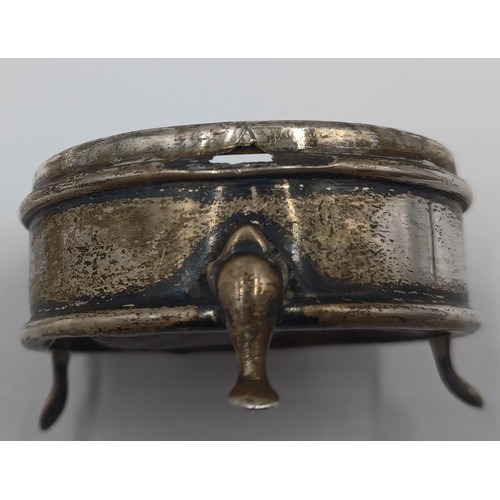 1185 - A George V Levi & Salaman hallmarked Birmingham silver trinket/jewellery box, dated 1918 - approx. g... 