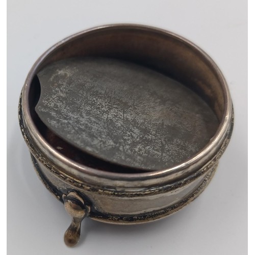 1185 - A George V Levi & Salaman hallmarked Birmingham silver trinket/jewellery box, dated 1918 - approx. g... 