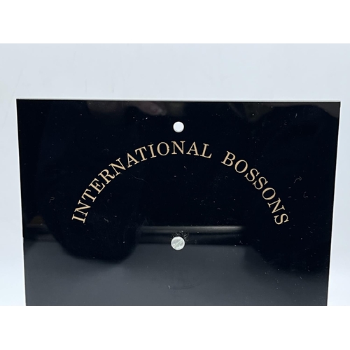 115 - An International Bossons Collectors Society plastic display stand - approx. 24cm high x 15cm wide x ... 