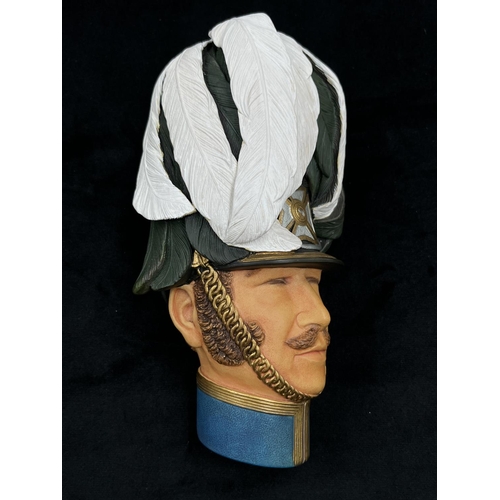 116 - A Bossons Second Series Military Masks complete collection chalkware head wall mask set comprising B... 