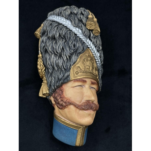 116 - A Bossons Second Series Military Masks complete collection chalkware head wall mask set comprising B... 