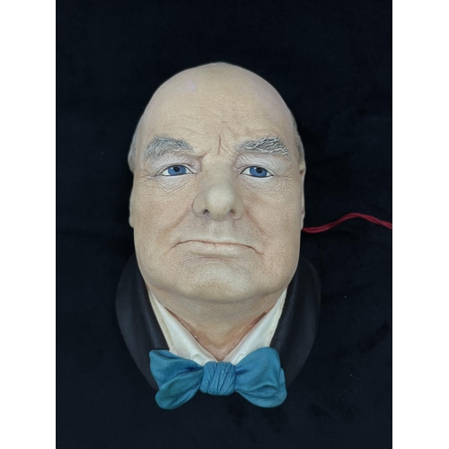 15 - A Bossons The RT. HON. Sir Winston Churchill K.G. O.M. C.H. chalkware head wall mask