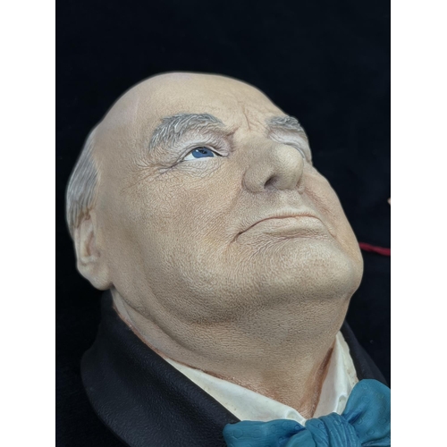 15 - A Bossons The RT. HON. Sir Winston Churchill K.G. O.M. C.H. chalkware head wall mask