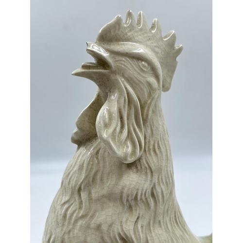 33 - A Bossons Cockerel ceramic figurine with certificate of authenticity - approx. 34cm high