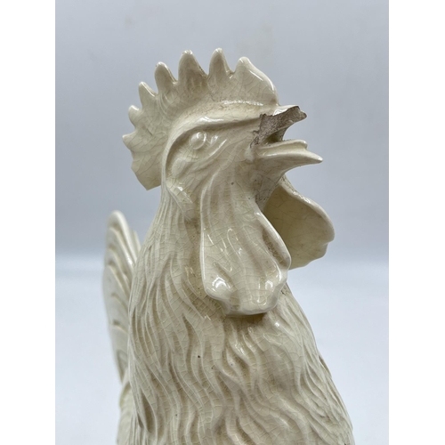 33 - A Bossons Cockerel ceramic figurine with certificate of authenticity - approx. 34cm high