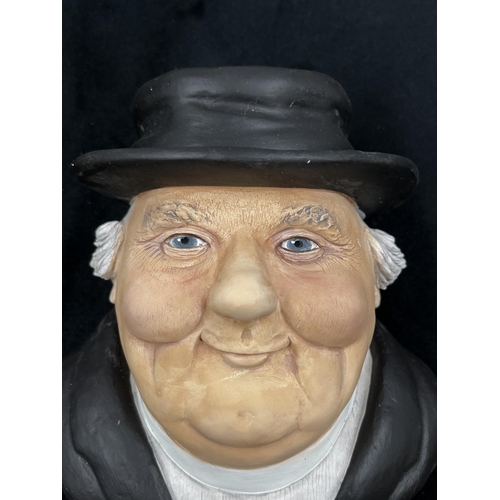 35 - A Bossons The Parson chalkware head wall mask