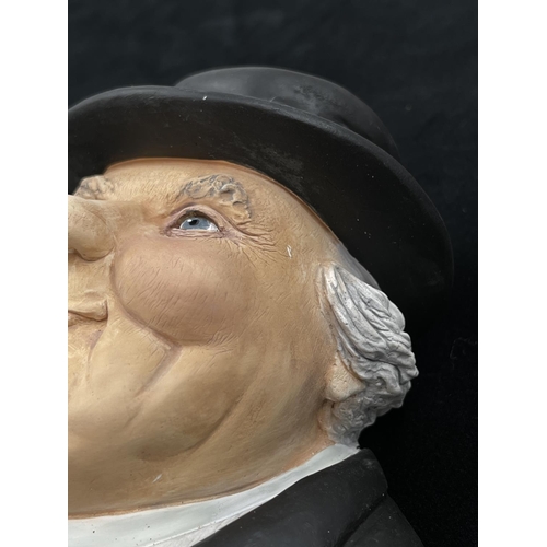 35 - A Bossons The Parson chalkware head wall mask