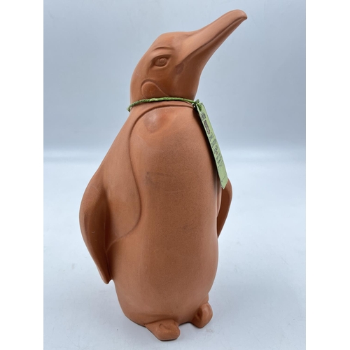 47 - A Bossons De Milo Garden and Conservatory terracotta penguin figurine - approx. 25cm high