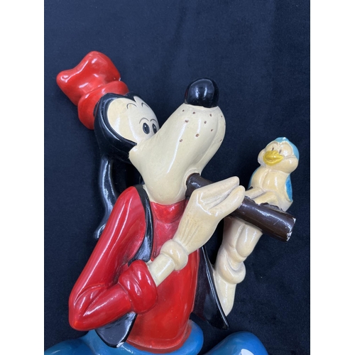 50 - A 1959 Bossons Stars of Disneyland collection Goofy chalkware wall plaque figurine - approx. 26cm hi... 