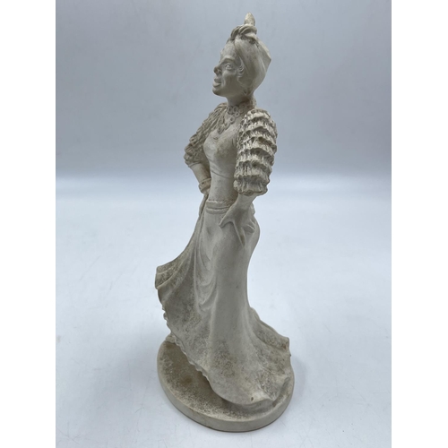 60 - A Bossons Spanish Dancer unpainted pottery figurine with certificate of authenticity - approx. 27cm ... 