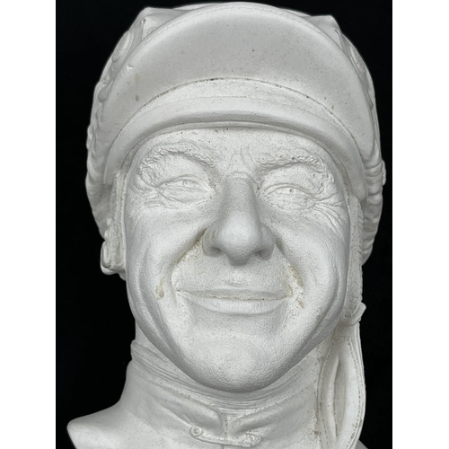 67 - Four Bossons unpainted chalkware head wall masks comprising The Squire, Dr. Watson, Jockey and Tony ... 